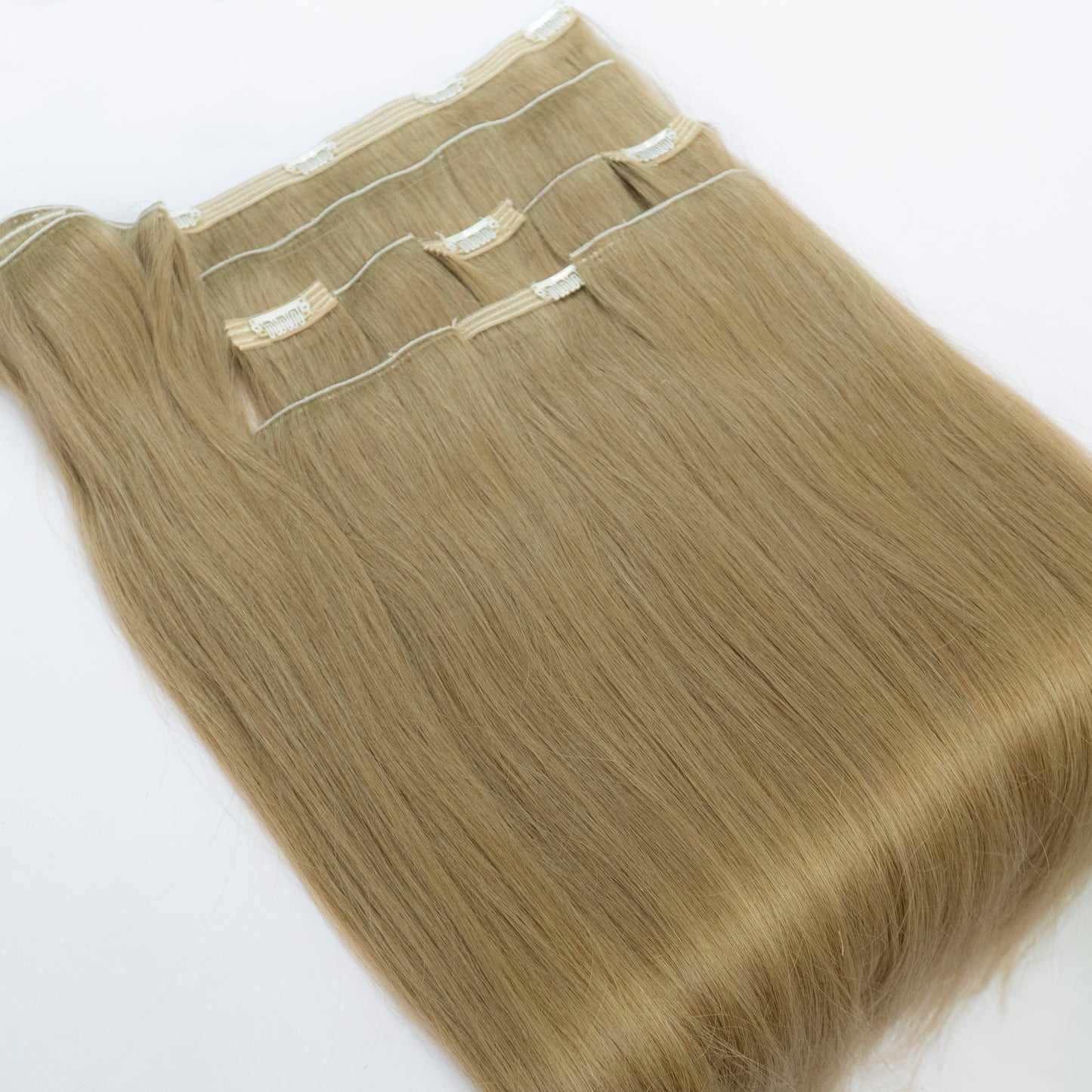 Extensii din păr rusesc Clip-On blond inchis