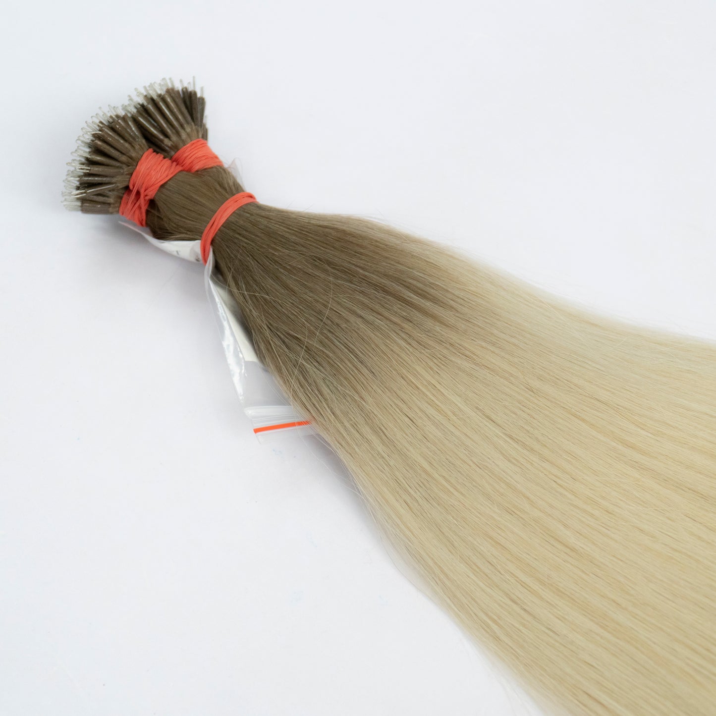 Extensii Nanoring Par Rusesc Ombre Saten Deschis Blond