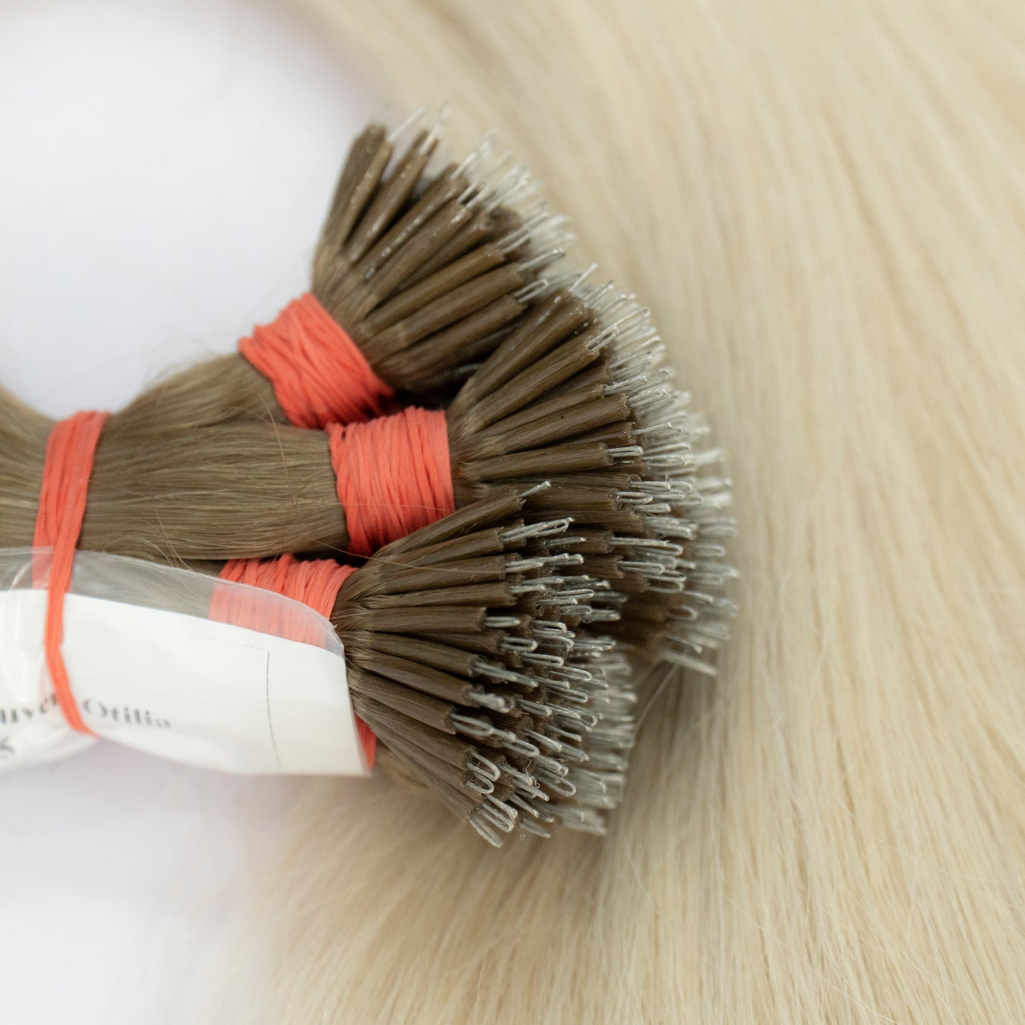 Extensii Nanoring Par Rusesc Ombre Saten Deschis Blond