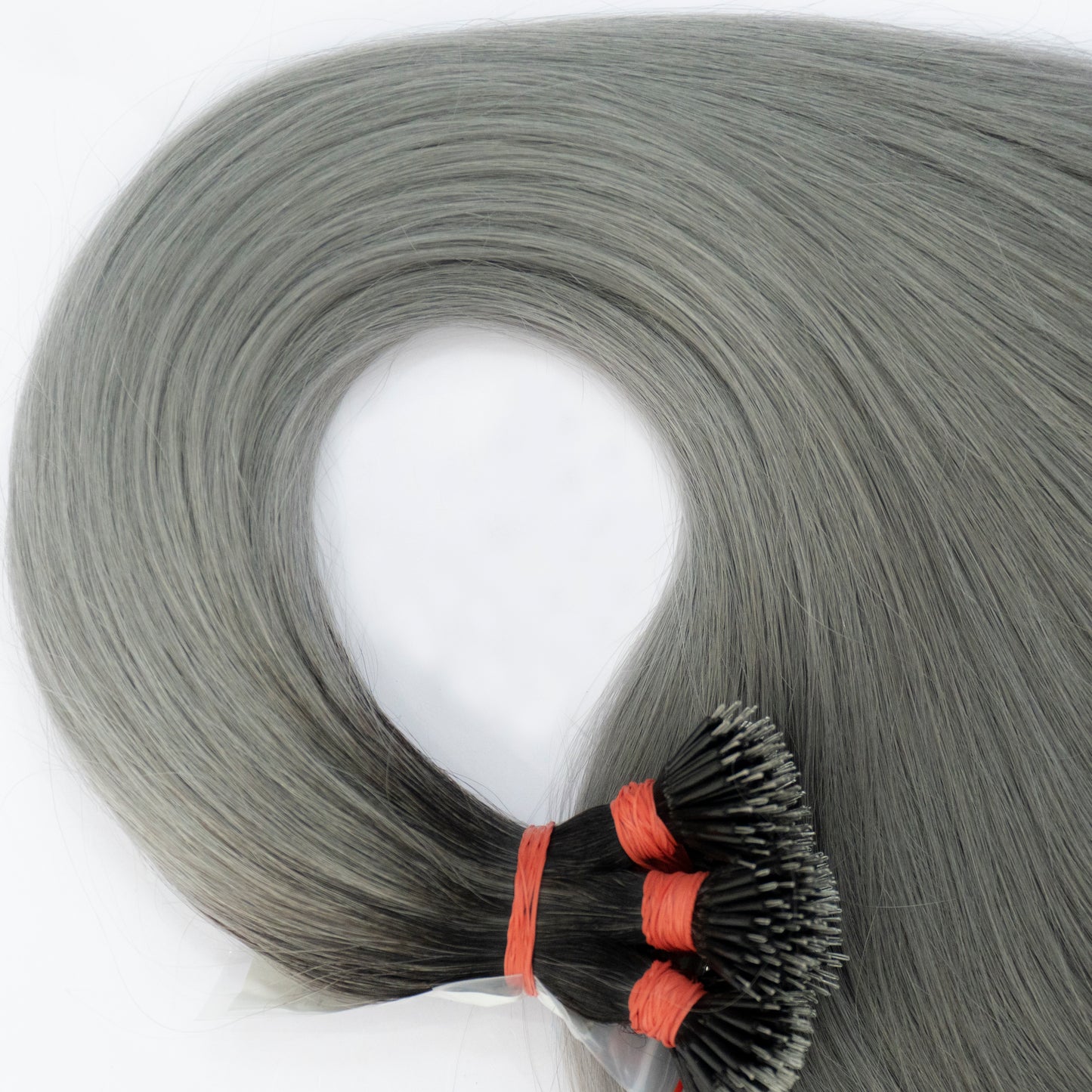 Extensii Nanoring Par Rusesc Ombre Negru Grey