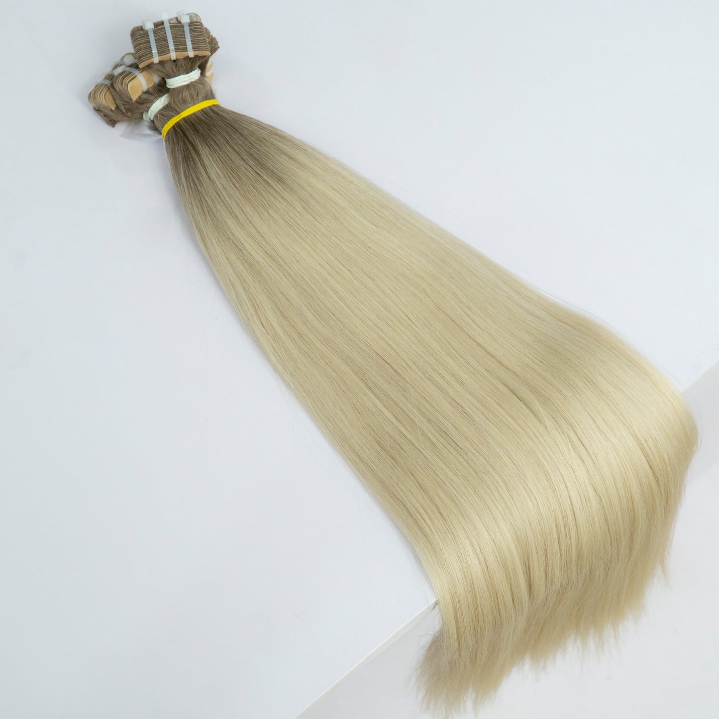 Extensii Tape On Par Natural Rusesc Saten Deschis/Blond Deschis #8/60