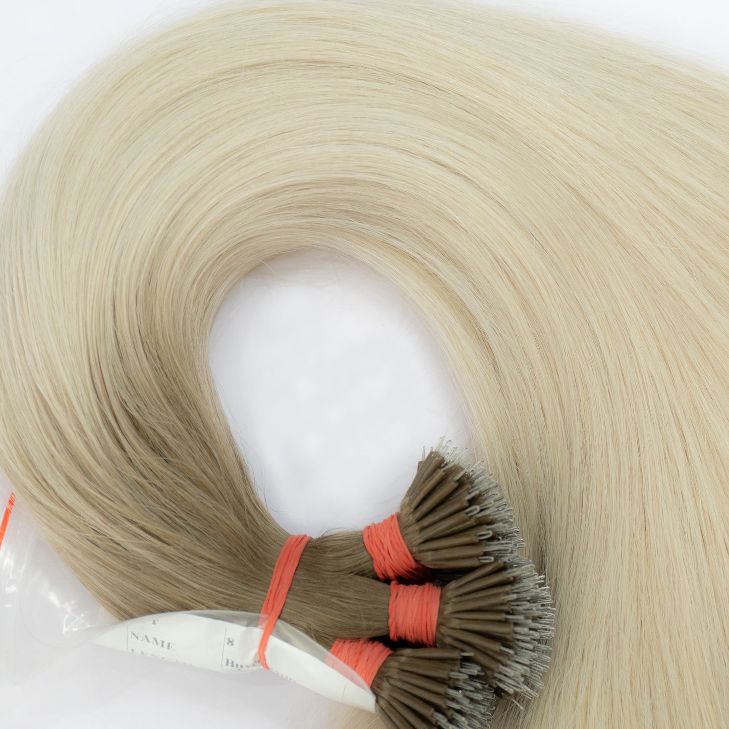 Extensii Nanoring Par Rusesc Ombre Saten Deschis Blond