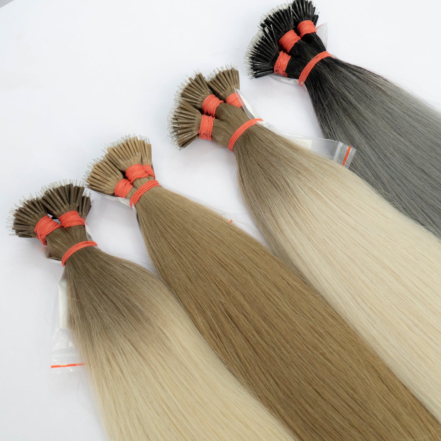 Extensii Nanoring Par Rusesc Ombre Saten Deschis Blond
