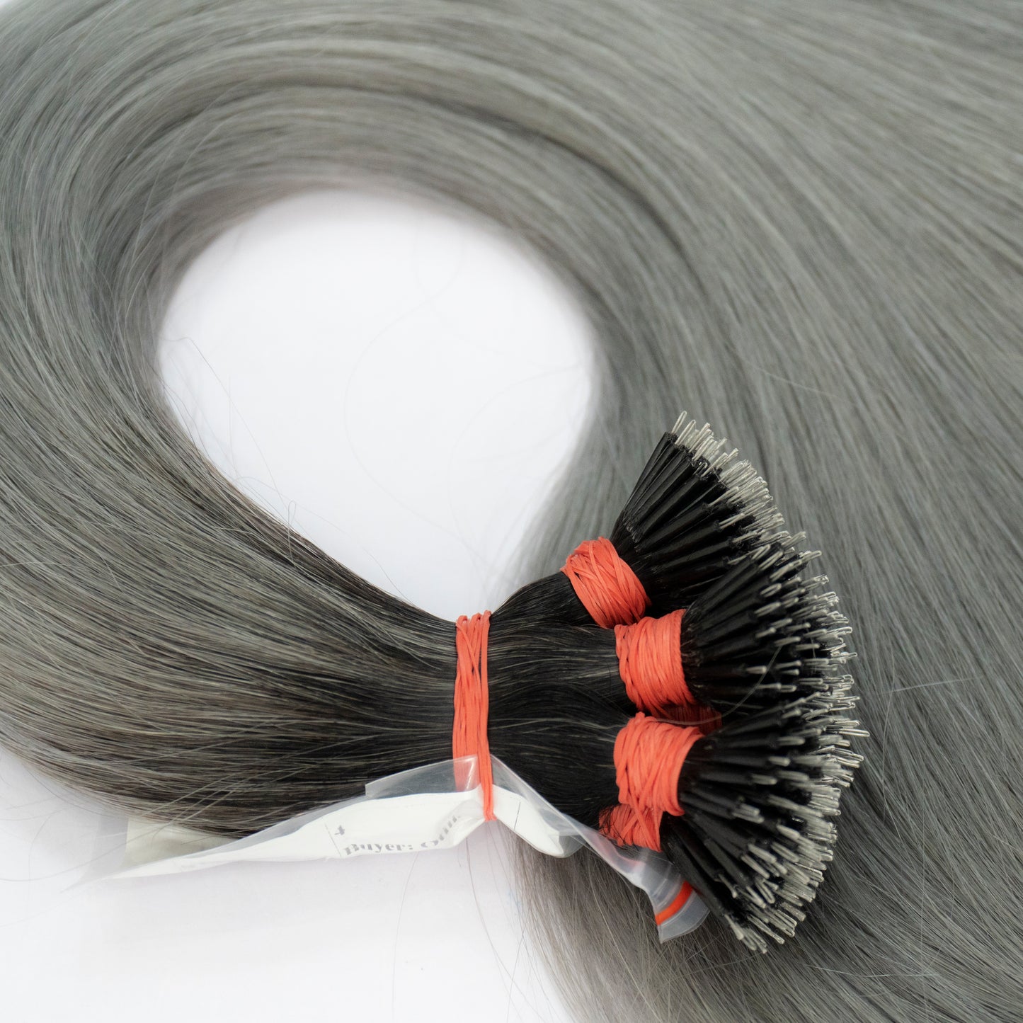 Extensii Nanoring Par Rusesc Ombre Negru Grey