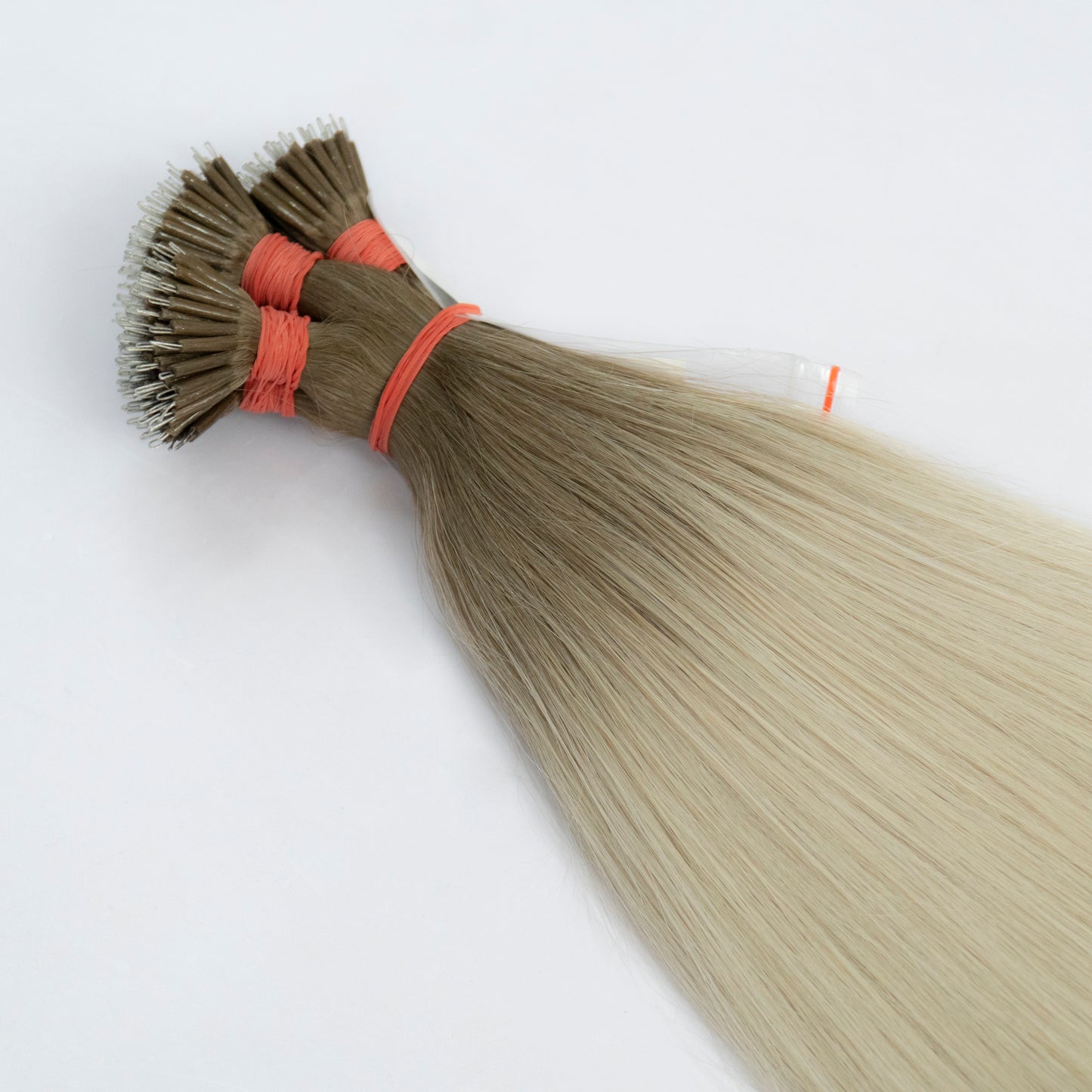 Extensii Nanoring Par Rusesc Ombre Saten Deschis Blond