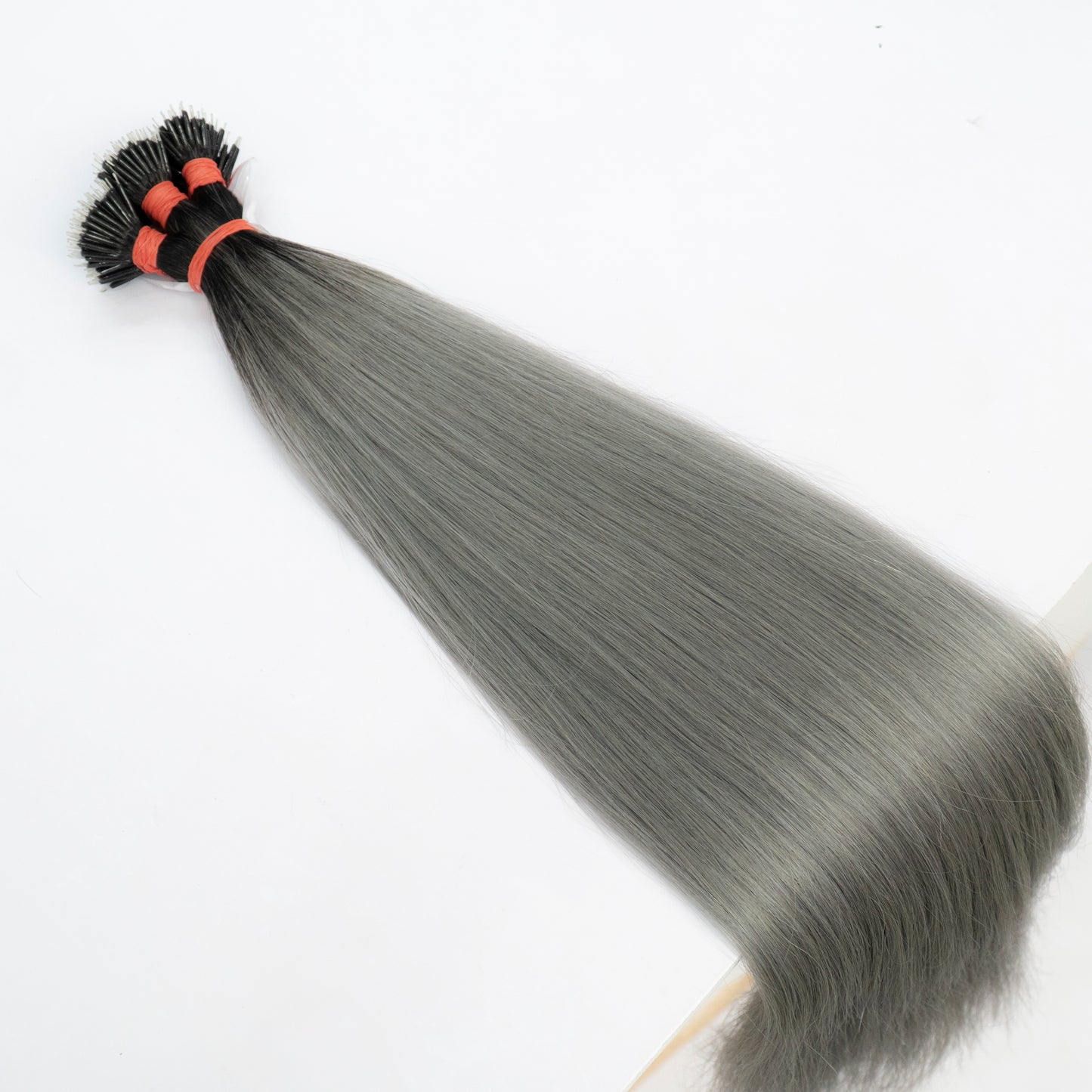 Extensii Nanoring Par Rusesc Ombre Negru Grey