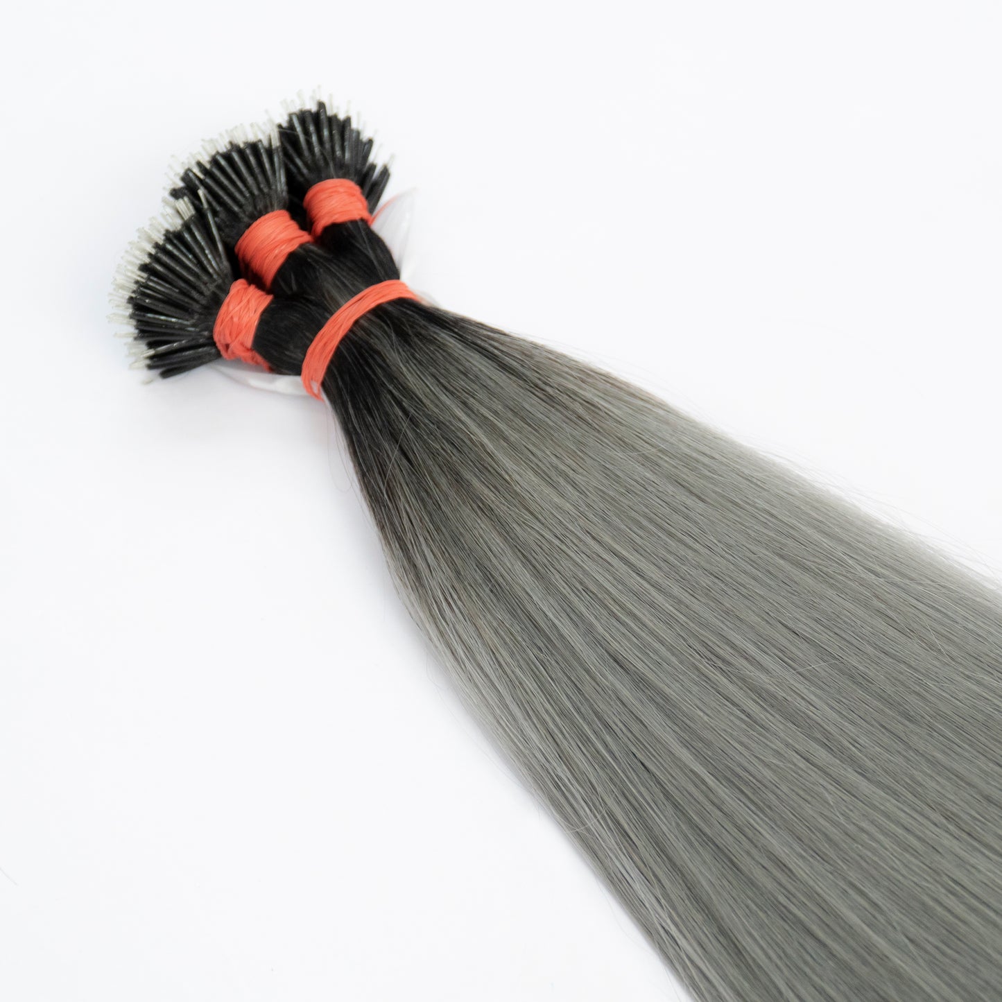 Extensii Nanoring Par Rusesc Ombre Negru Grey