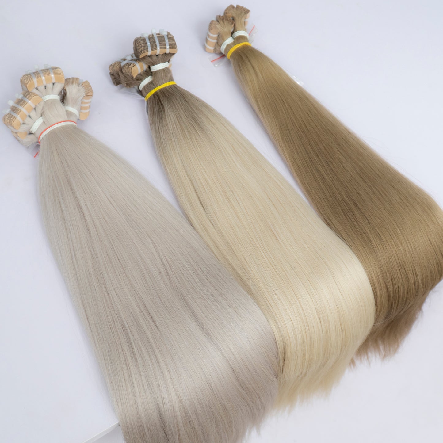 Extensii Tape On Par Natural Rusesc Blond Miere