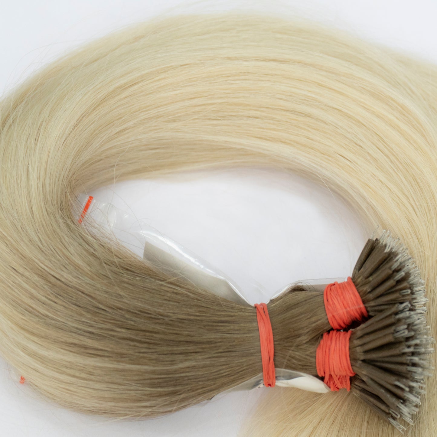 Extensii Nanoring Par Rusesc Ombre Saten Deschis Blond