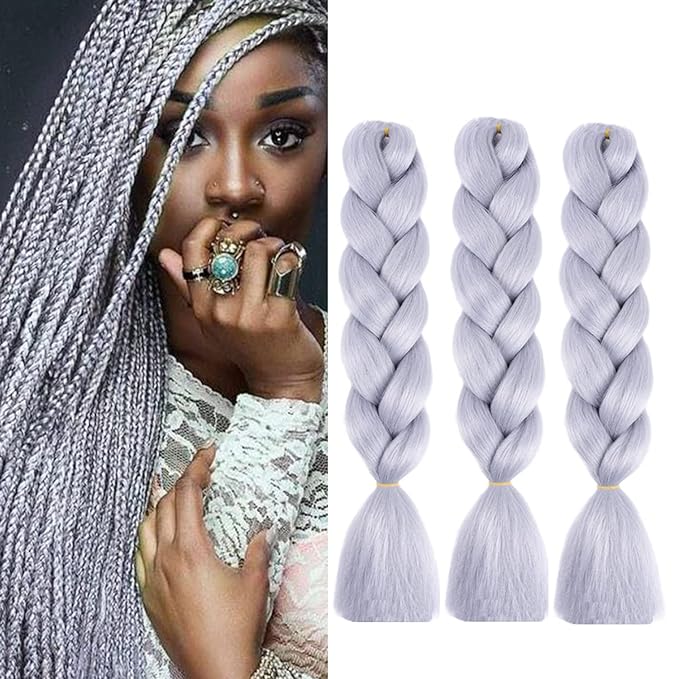 Extensii Pentru Impletituri Grey Deschis