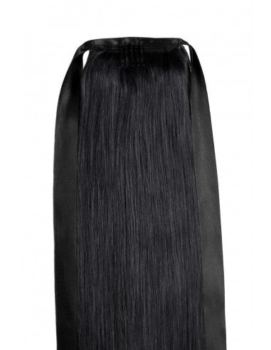 Coada din Par Natural negru intens#1
