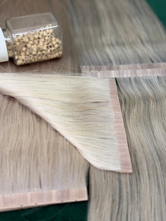 Extensii Par Natural Butterfly Blond Grey