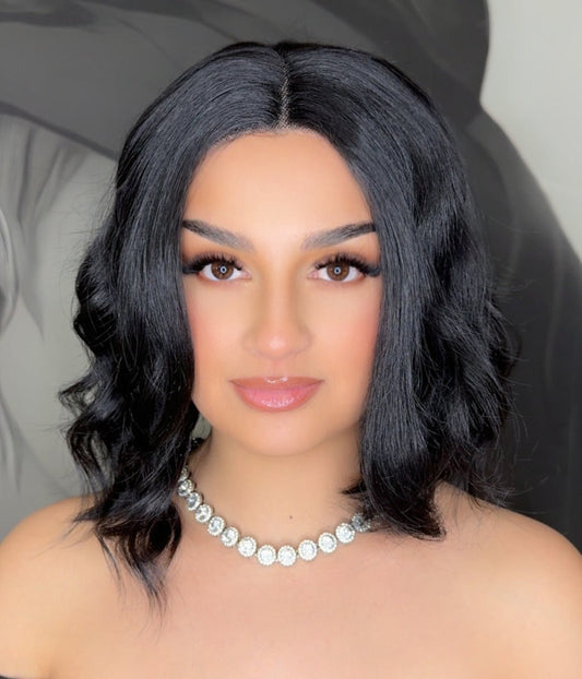 Peruca cu Dantela  Bob Lung Wawes   Elowen 1B