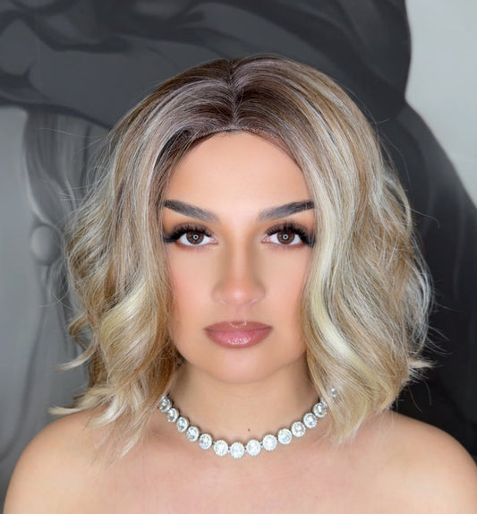 Peruca cu Dantela  Bob Lung Wawes   Elowen  J6178