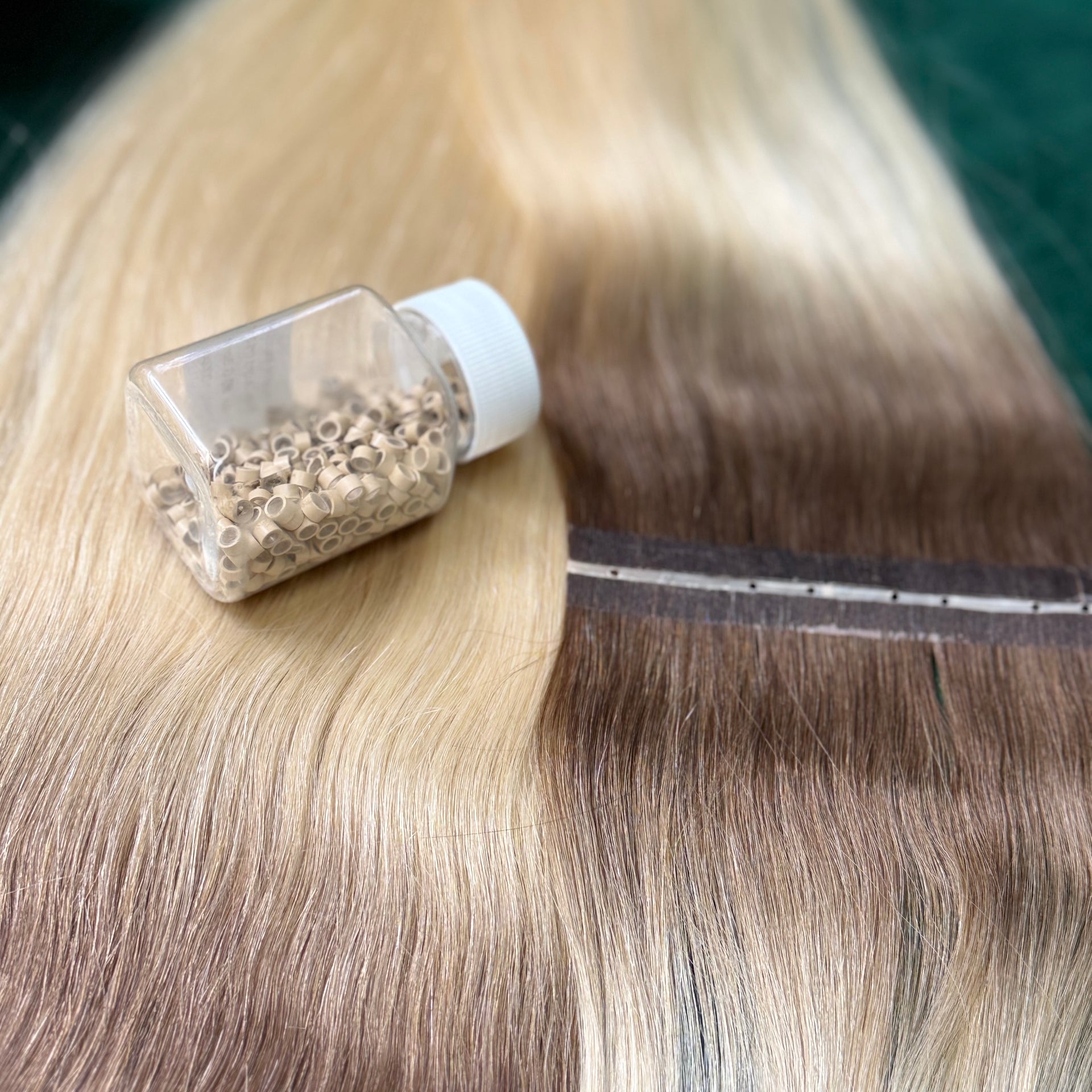 Extensii Par Natural Butterfly Ombre Saten Blond