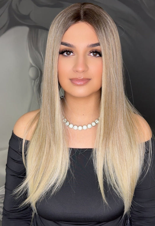 Peruca cu Dantela  Erika Ombre  8/t12q/22d