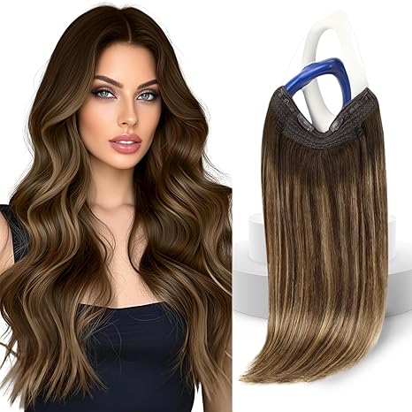 Tresa de par Flip-In premium Balayage Saten Inchis Saten Deschis