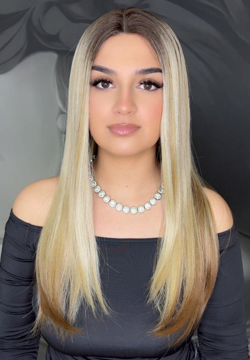Peruca cu Dantela  Erika Ombre NATHL8-12q-22d