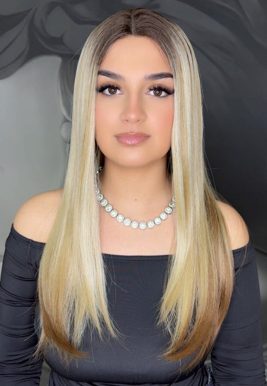 Peruca cu Dantela  Erika Ombre NATHL8-12q-22d