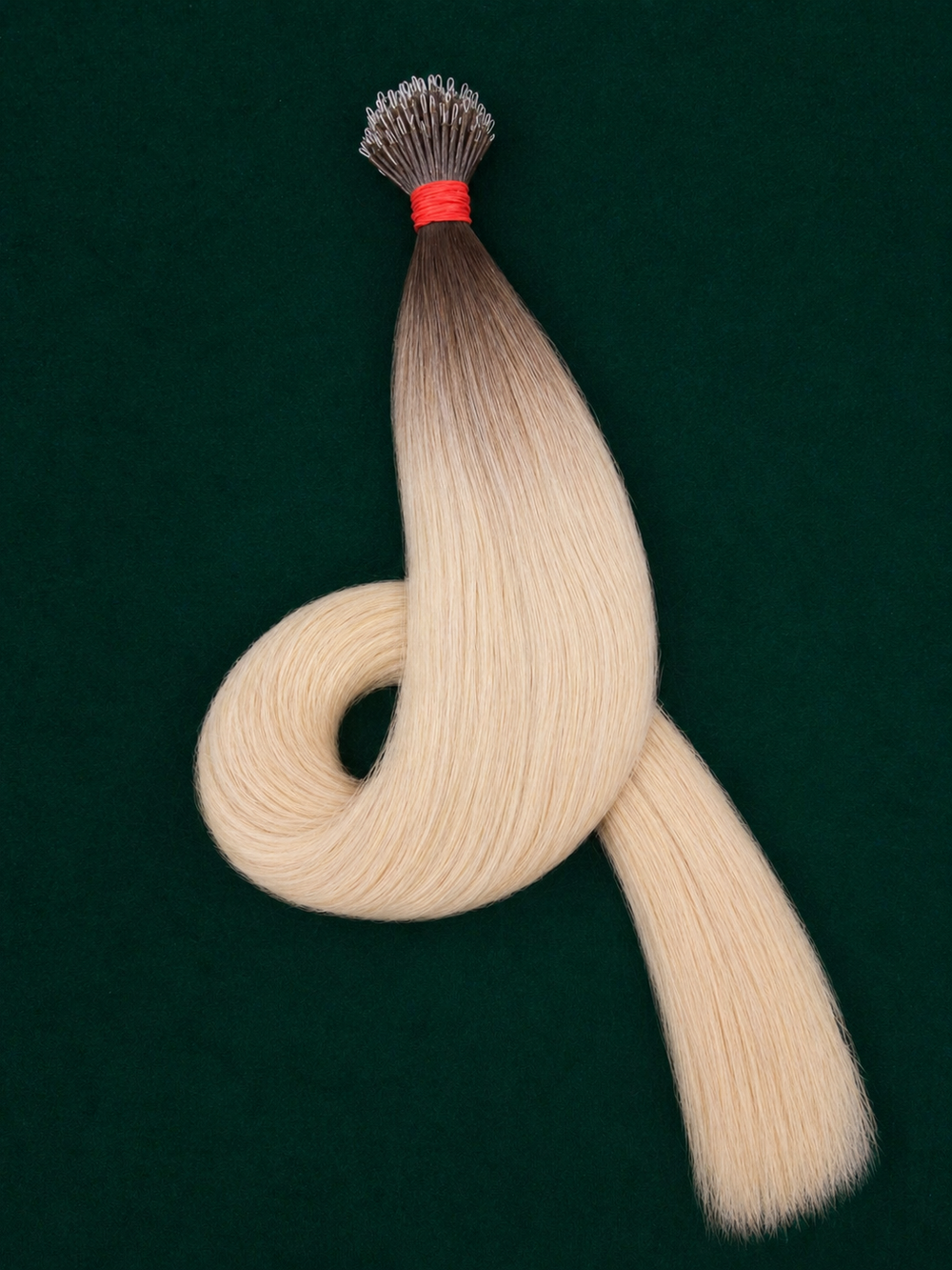 Extensii Nanoring Par Rusesc Ombre Ciocolatiu Blond
