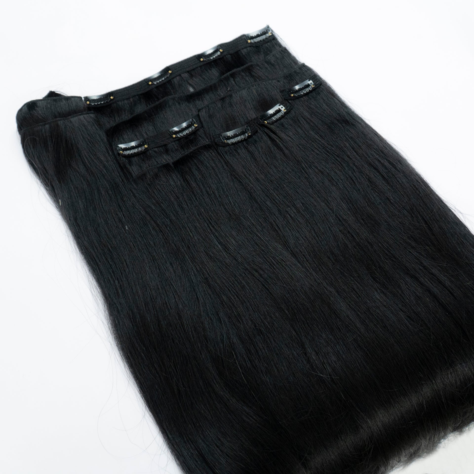 Extensii din păr rusesc Clip-On Brunet