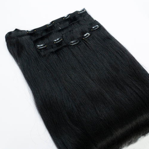 Extensii din păr rusesc Clip-On Brunet