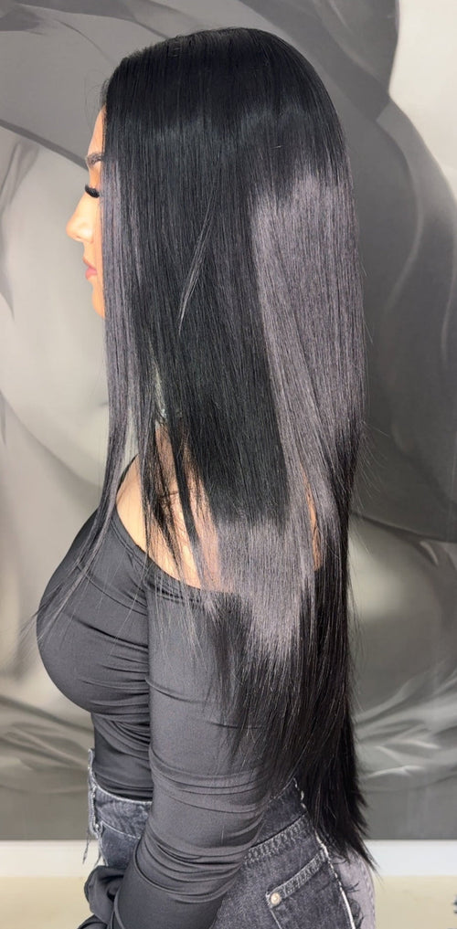 Peruca cu Dantela PetraBrunet # 1b 75 cm