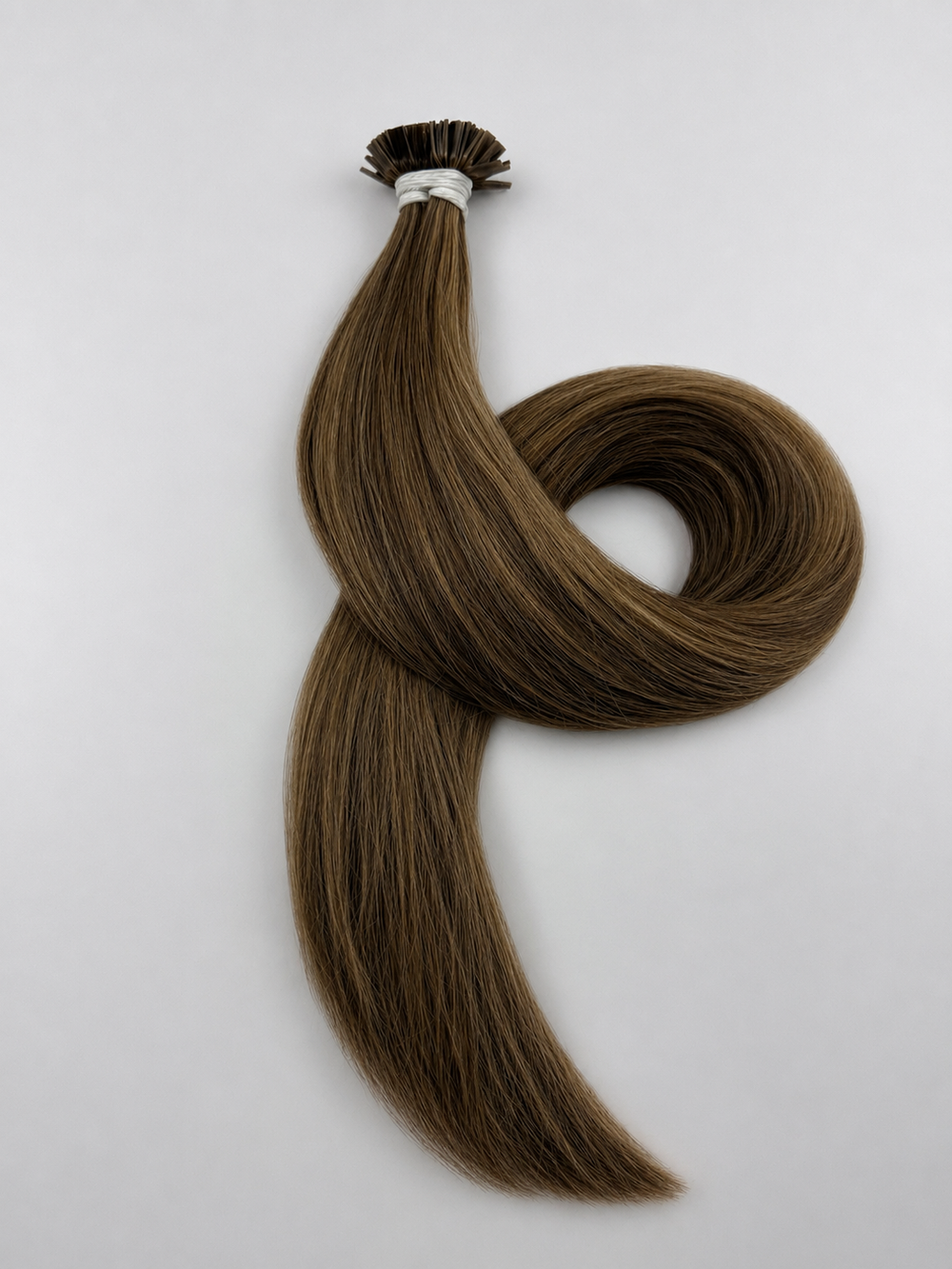 Extensii Cheratina Păr Rusesc Balayage Saten Ciocolatiu Blond Aluna