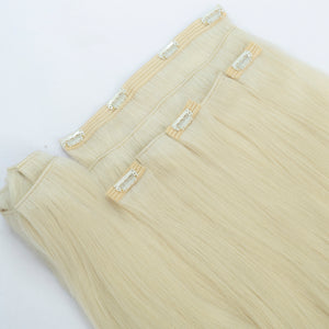 Extensii din păr rusesc Clip-On blond deschis