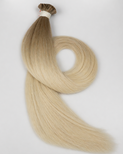 Extensii Cheratina Par Rusesc Ombre Saten Deschis Blond