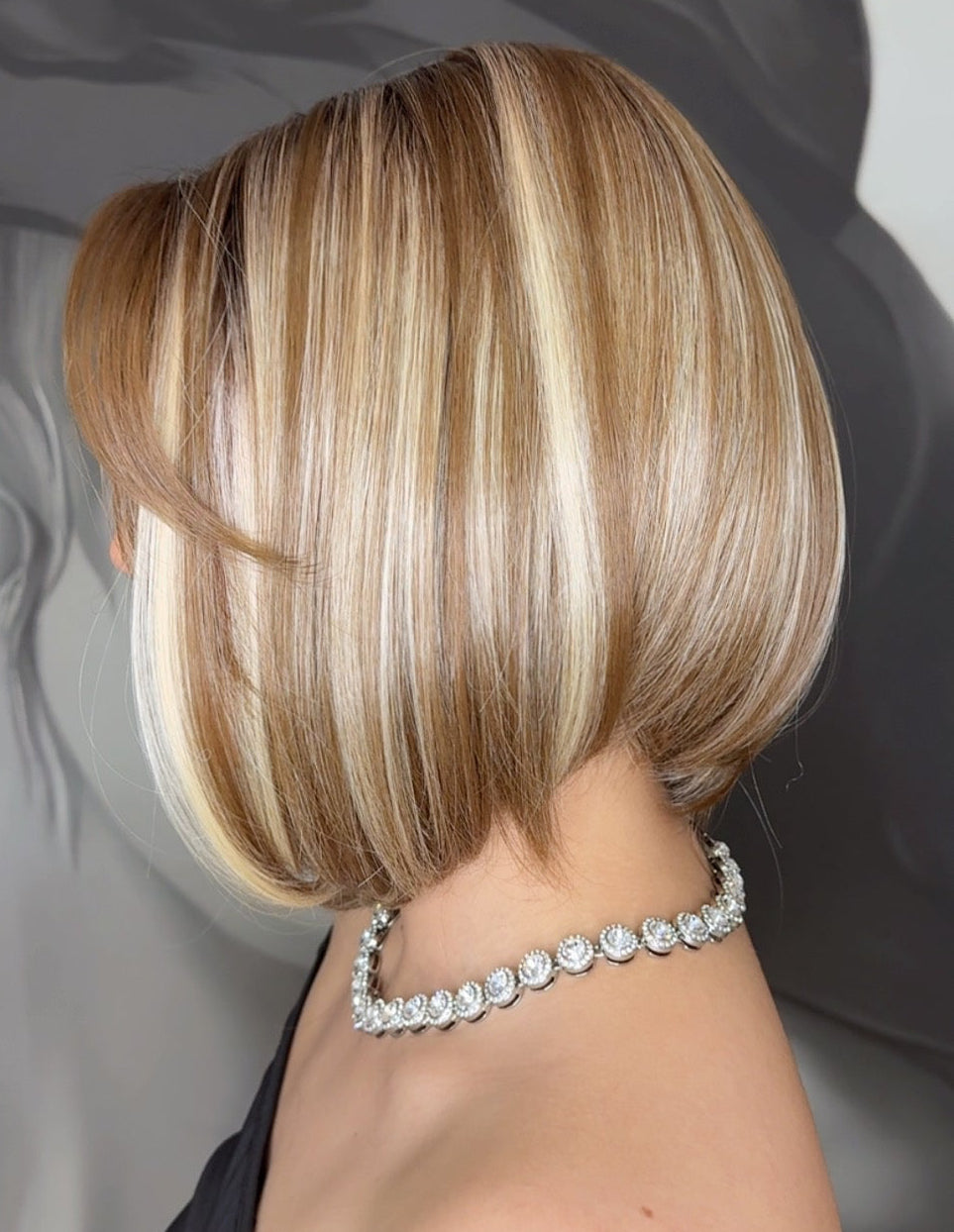 Peruca cu Dantela  Bob Asimetric  LIA  J41280a