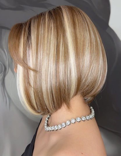 Peruca cu Dantela  Bob Asimetric  LIA  J41280a