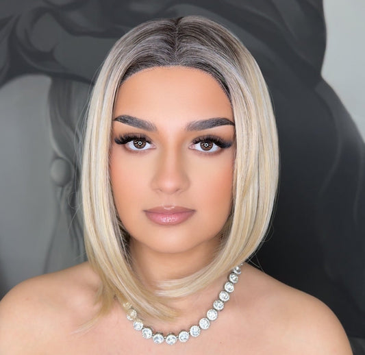 Peruca cu Dantela  Bob Asimetric  LIA  J6178