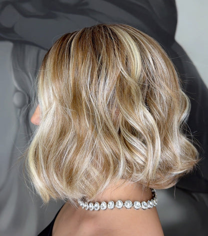 Peruca cu Dantela  Bob Lung Wawes   Elowen J41280a