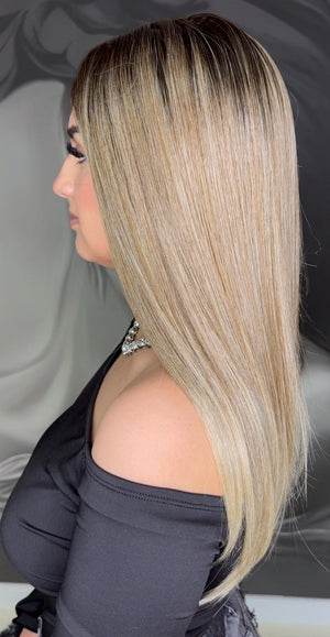 Peruca cu Dantela  Erika Ombre  8/t12q/22d