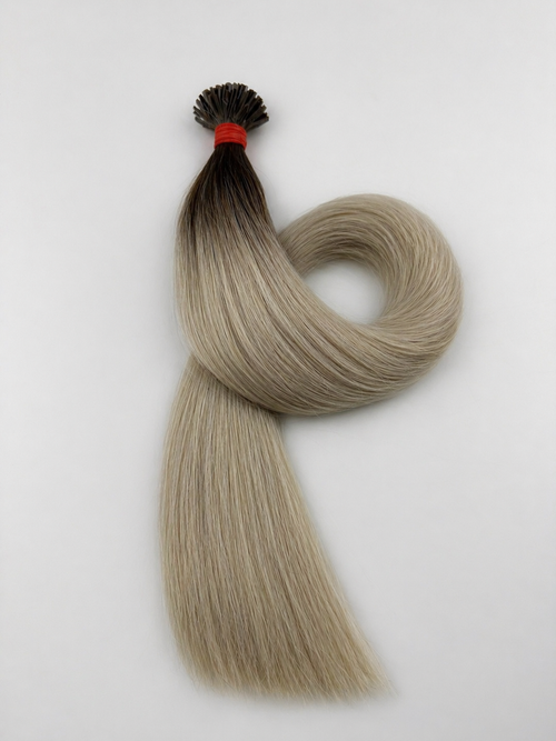 Extensii Cheratina Păr Rusesc Ombre Saten Ciocolatiu Blond