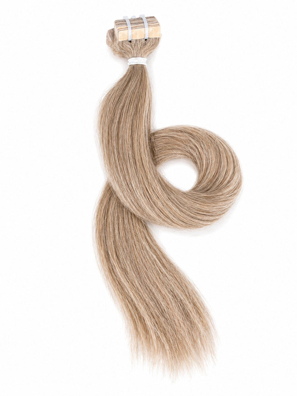 Extensii Tape On Par Natural Rusesc Blond Inchis