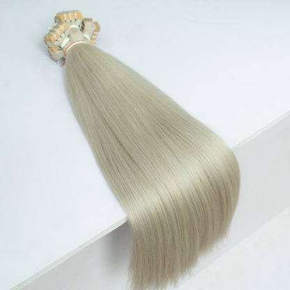 Extensii Tape On Par Natural Rusesc Blond Platinat #60