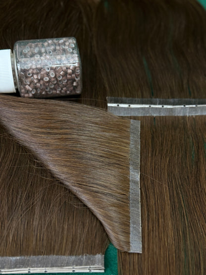 Extensii Par Natural Butterfly Saten Ciocolatiu