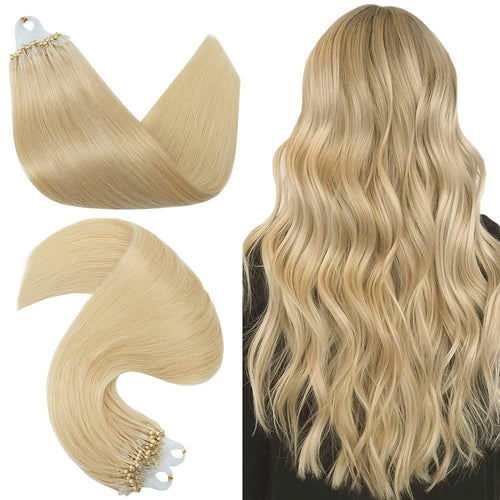 Extensii de păr cu microring Blond Auriu #24