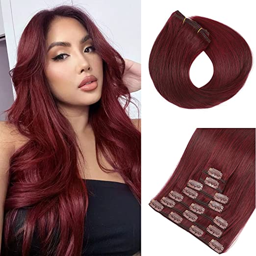 Extensii De Păr Clip On Roscat Burgundy #33J