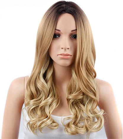 Peruca Par Sintetic Ombre Saten Inchis Blond #3Blond