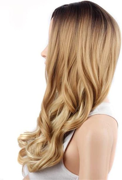 Peruca Par Sintetic Ombre Saten Inchis Blond #3Blond